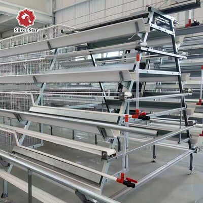 Hot-Dip Galvanized Battery Chicken Cage Fully Automated IoT-Controlled with Medical-Grade Disease Prevention for Poultry Farming Equipment