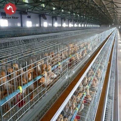 A-Type Broiler Battery Cage System for Poultry Farm Hot-Dip Galvanized A-Type Broiler Cage Manufacturer