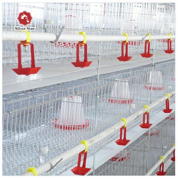 A-Type Broiler Battery Cage System for Poultry Farm Hot-Dip Galvanized A-Type Broiler Cage Produsen